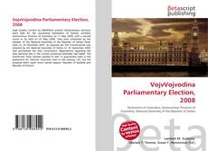 Buchcover von VojvVojvodina Parliamentary Election, 2008
