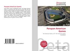 Capa do livro de Parapan American Games 
