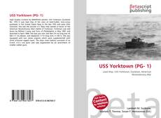Capa do livro de USS Yorktown (PG- 1) 