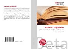 Buchcover von Name of Argentina