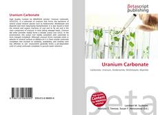 Portada del libro de Uranium Carbonate