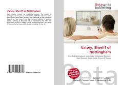 Portada del libro de Vaisey, Sheriff of Nottingham