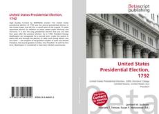 Portada del libro de United States Presidential Election, 1792