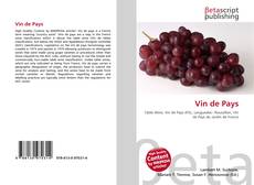 Capa do livro de Vin de Pays 