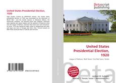 Bookcover of United States Presidential Election, 1920