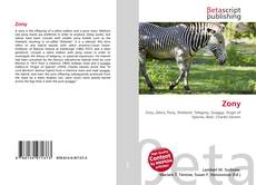 Couverture de Zony
