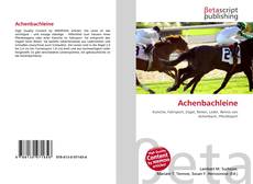 Capa do livro de Achenbachleine 
