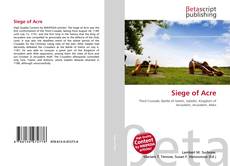 Bookcover of Siege of Acre