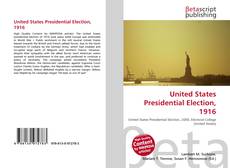 Couverture de United States Presidential Election, 1916