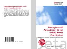 Copertina di Twenty-second Amendment to the United States Constitution