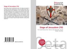 Buchcover von Siege of Jerusalem (70)
