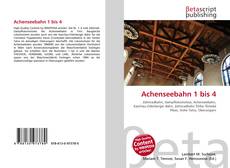 Achenseebahn 1 bis 4的封面