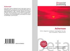 Bookcover of Achernsee