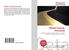 Capa do livro de Wilson County, Tennessee 