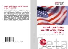 Buchcover von United States Senate Special Election in New York, 2010