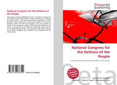 Capa do livro de National Congress for the Defence of the People 