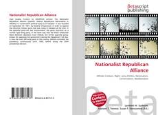 Capa do livro de Nationalist Republican Alliance 