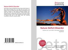 Обложка Nature Deficit Disorder