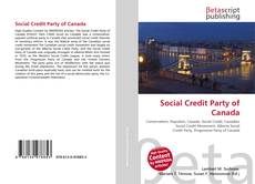 Bookcover of Social Credit Party of Canada