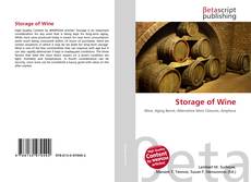 Portada del libro de Storage of Wine