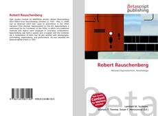 Обложка Robert Rauschenberg