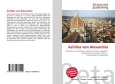 Buchcover von Achillas von Alexandria