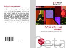 Buchcover von Rutilio di Lorenzo Manetti