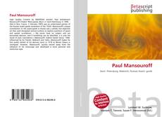 Buchcover von Paul Mansouroff