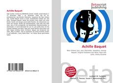 Copertina di Achille Baquet