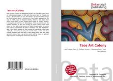 Couverture de Taos Art Colony