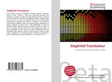 Обложка Siegfried Translateur