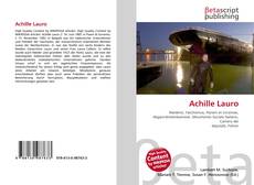 Portada del libro de Achille Lauro