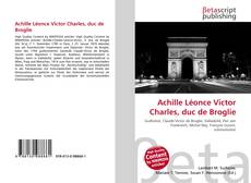 Bookcover of Achille Léonce Victor Charles, duc de Broglie