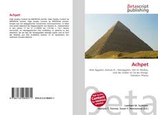 Bookcover of Achpet