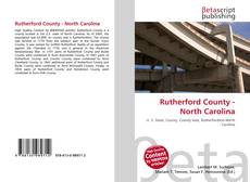 Capa do livro de Rutherford County - North Carolina 