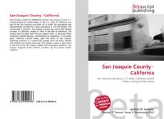 Bookcover of San Joaquin County - California