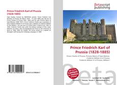 Bookcover of Prince Friedrich Karl of Prussia (1828-1885)