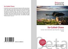 Capa do livro de So-Called Chaos 