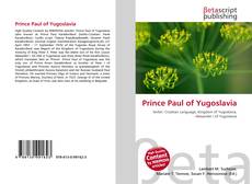 Couverture de Prince Paul of Yugoslavia