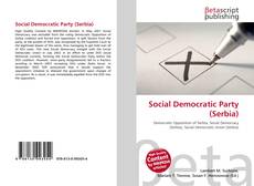Social Democratic Party (Serbia) kitap kapağı