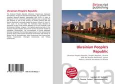 Buchcover von Ukrainian People's Republic