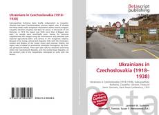 Portada del libro de Ukrainians in Czechoslovakia (1918–1938)