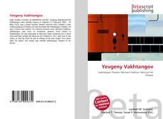 Capa do livro de Yevgeny Vakhtangov 