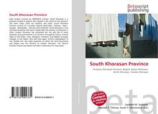 Capa do livro de South Khorasan Province 