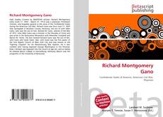 Richard Montgomery Gano kitap kapağı
