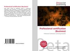 Couverture de Professional certification (Business)