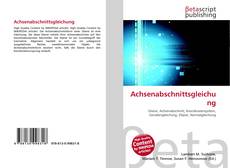 Portada del libro de Achsenabschnittsgleichung