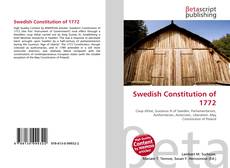 Swedish Constitution of 1772的封面