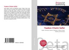 Buchcover von Yaakov Chaim Sofer