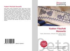 Copertina di Yaakov Yitzchak Horowitz